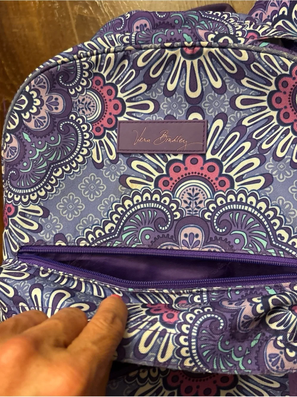 Vera Bradley Backpack Large Lilac Medallion